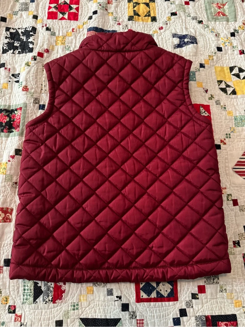 Gymboree Quilted Wine Red Vest